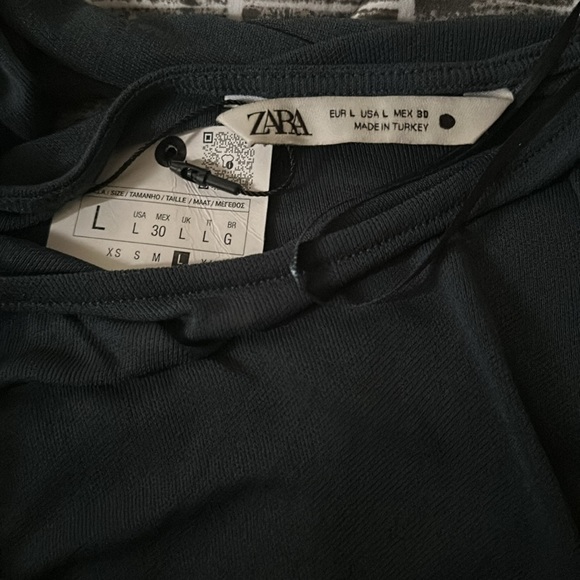 ZARA Collection Knotted Asymmetric Dress Size-L - Picture 13 of 13